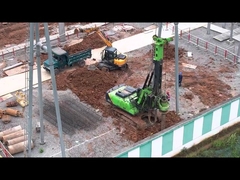 عرض و عمق کار یک دستگاه حفاری آب زیرزمینی کاملا هیدرولیک برای چرخنده چیست؟