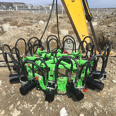 دستگاه شمع شکن بتن مربعی هیدرولیک 34.3mpa 135mm