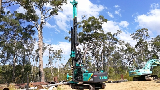 دکل حفاری چرخشی مارپیچ بلند هیدرولیک CFA KR80M Pile Driving Rigs 140KN