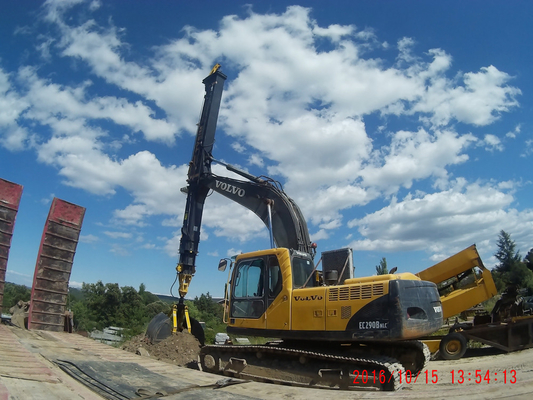 KM150 Clamshell Telescopic Arm Long Boom Excavator 3.6t سیلندر هیدرولیک