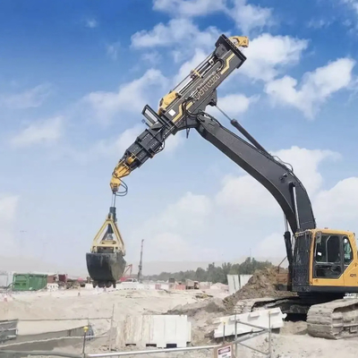 زیر زمین Excavator Telescopic Boom برای حفاری چرخ دار