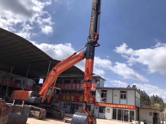 طول کلی حمل و نقل 12390 میلی‌متر، بازوی تلسکوپی صدفی برای حفاری سنگین تا حداکثر عمق حفاری 27180 میلی‌متر